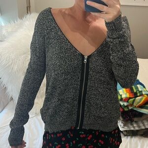 Silence + Noise zipper sweater